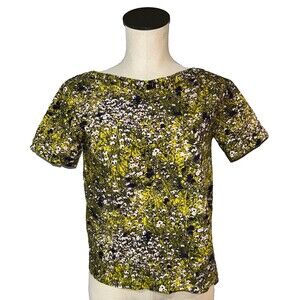 Cacharel Women’s Vintage Peasant Floral Blouse Top size 6US/8UK/36EU Cottagecore